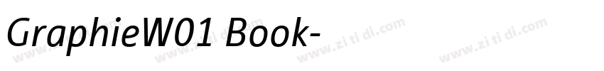 GraphieW01 Book字体转换